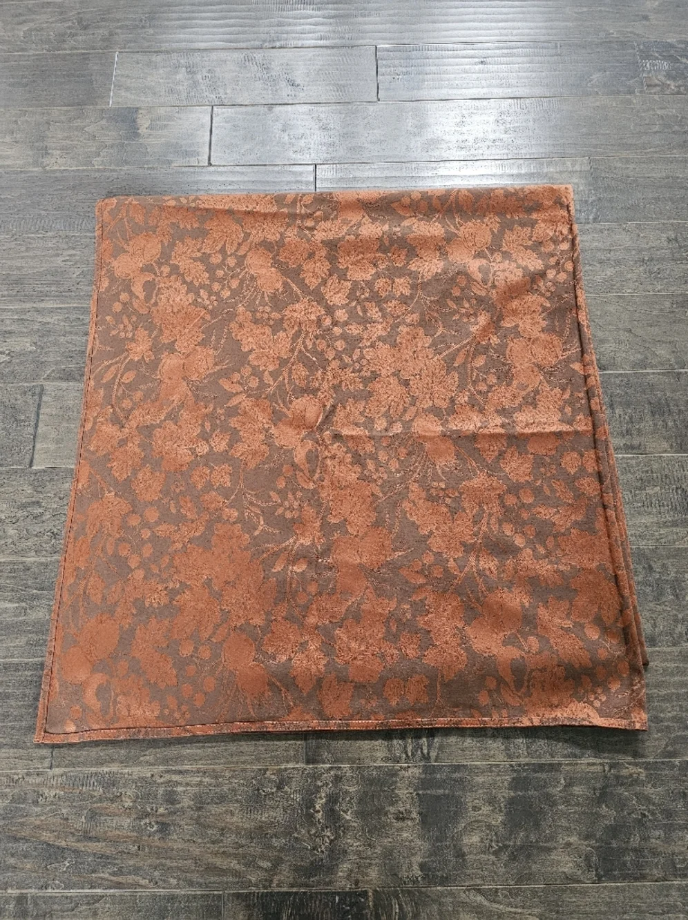 Vintage Lauren Ralph Lauren Campbell Jacquard Rust Copper Rectangular Tablecloth